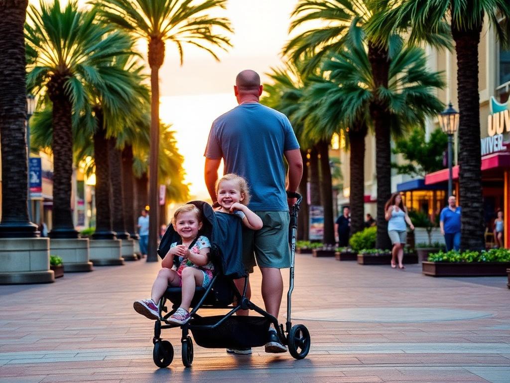 Orlando stroller rental family 3