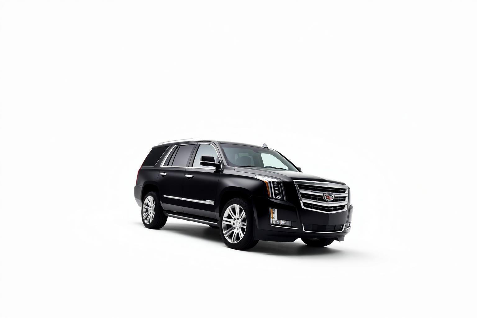 Black Cadillac Escalade luxury car service in Orlando with installed car seats